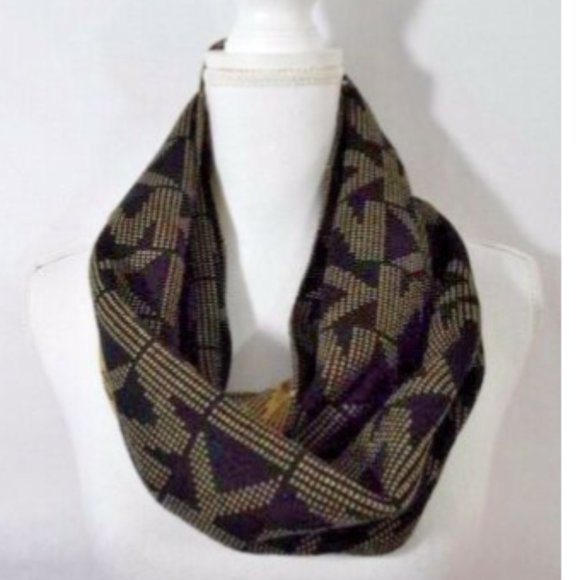 MICHAEL KORS MK Black/Moca Knit Infinity Scarf Regular  New with tag - Picture 1 of 2